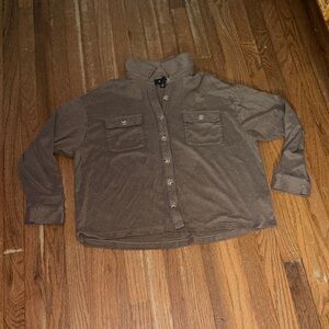 Brown Button-Up Shirt